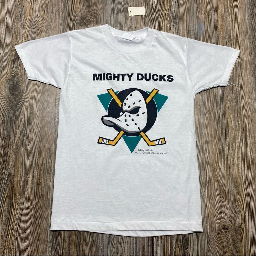 NWT Vintage 1993 Mighty Ducks T-Shirt Yth XL / Adult Small Single Stitch Watson